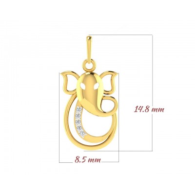 Ganesh Gold Pendant 